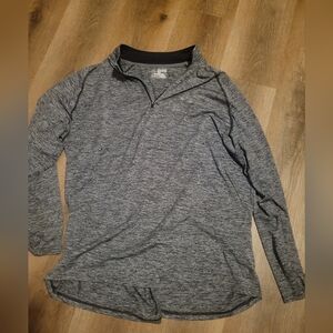 Under Armour Black and Gray HeatGear Pullover